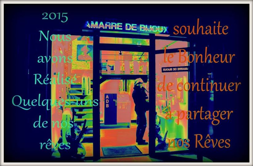 Boutique Amarre de bijoux 2014 - 2015, bijtouterie fantaisie haut de gamme ouvert à l'année dans le Morbihan.