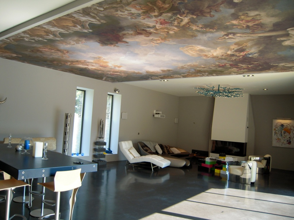 Toile tendue pour plafond - Impression à l'infinie